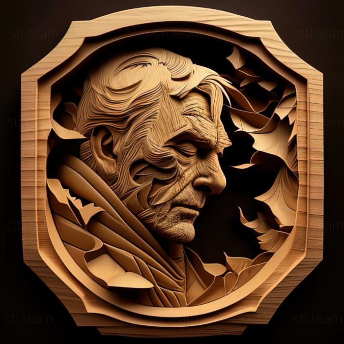 3D model Richard Estes American artist (STL)